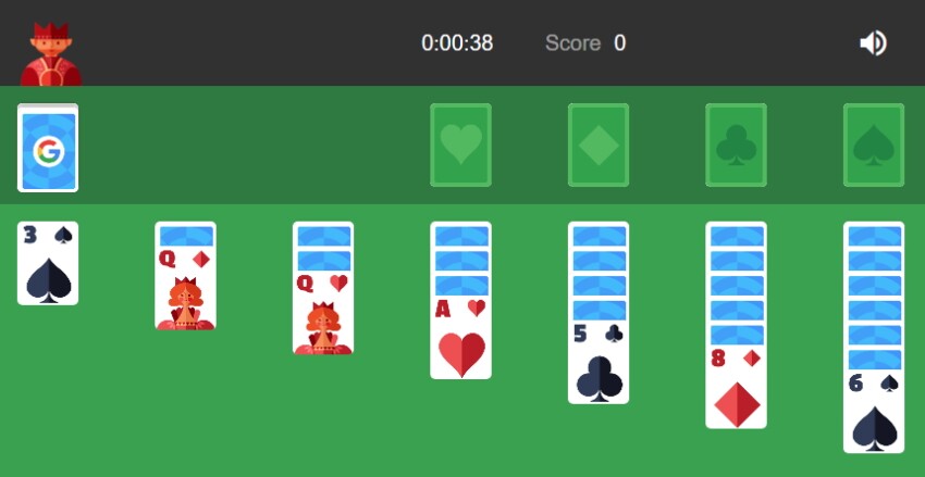 Google Solitaire Gameplay 